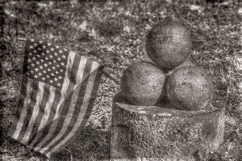 American Civil War Cannon Balls Vintage Photograph By David Pyatt Pixels