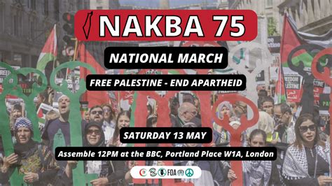 Nakba National March, London, Saturday 13 May 2023 – Diocese of ...