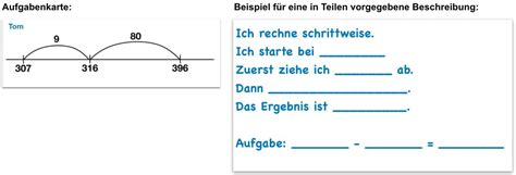 Aufgabenstellung Kompakt Subtraktionsaufgaben Am Rechenstrich Mathe