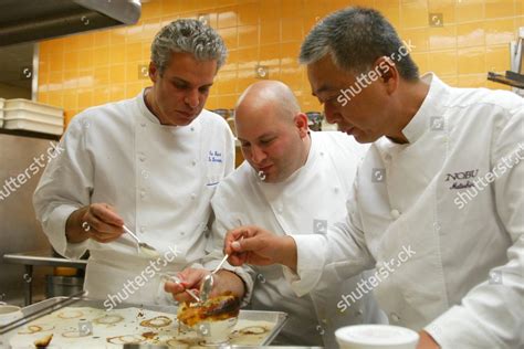 Eric Ripert Lee Hefter Nobu Matsuhisa Editorial Stock Photo Stock