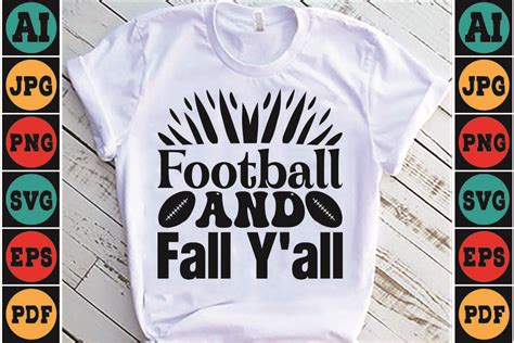 Football And Fall Y All Svg Graphic By Creative Studio 55 Creative