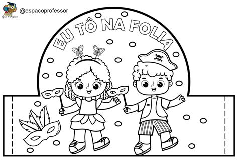 Coroa para educação infantil carnaval