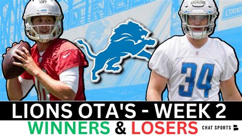 Detroit Lions Otas Winners Losers Ft Jared Goff Amon Ra St Brown