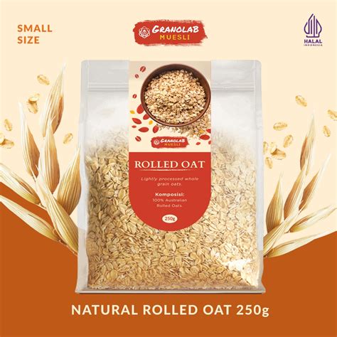 Jual Rolled Oat Australia 250 Gr Granolab Muesli Shopee Indonesia