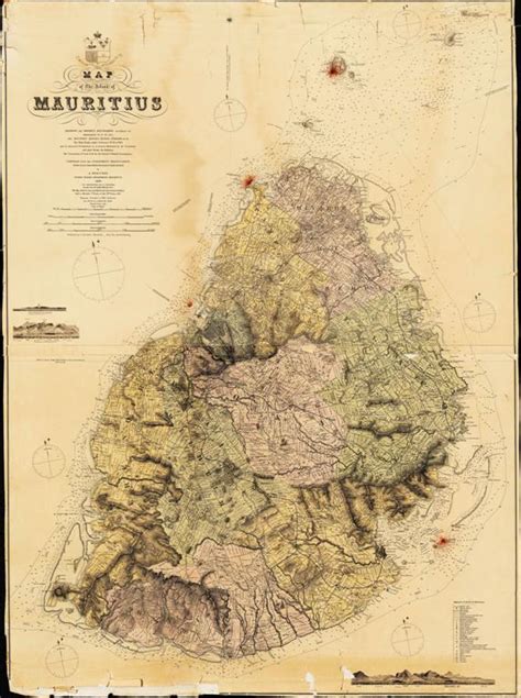 Mauritius Historical Map Mauritius Attractions