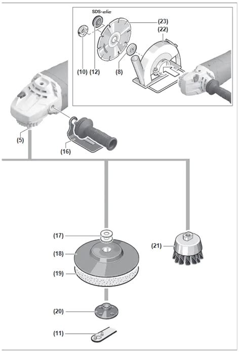 Bosch Professional P Gws Professional Angle Grinder Instruction