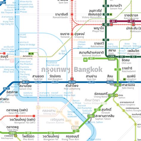 Bangkok Public Transport Map