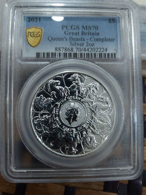 Great Britain Queen S Beast Completer Oz Pure Silver Coin Pcgs