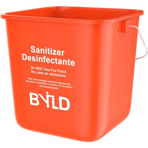 BYLD Red Sanitizing Bucket 3 Quart Amazon In Home Improvement