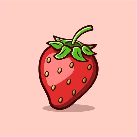 Premium Vector | Strawberry cute illustration concept in cartoon style