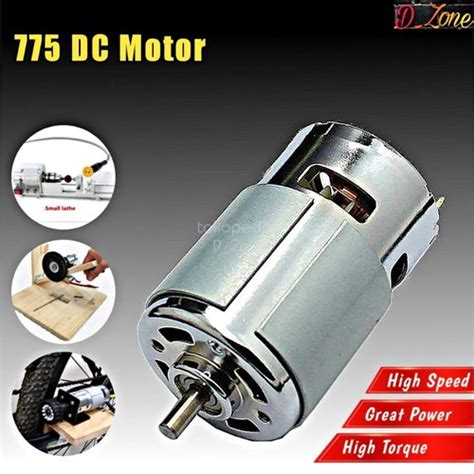 Jual Dinamo 775 DC Motor 12V High Speed Torsi Besar Dinamo Bor Rakitan