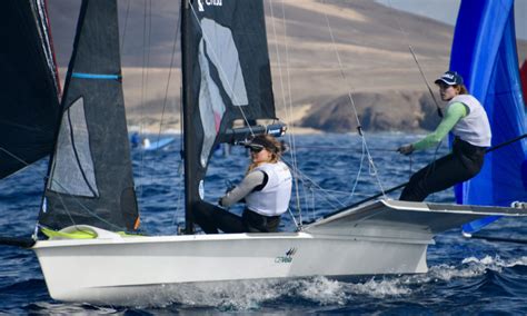 Martine e Kahena sobem 21 posições no Mundial da 49er FX