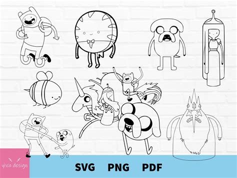 Adventure Time Svg Adbenture Time Clipart Adventure Times Etsy