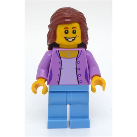 Lego Woman With Medium Lavender Jacket Minifigure Brick Owl Lego