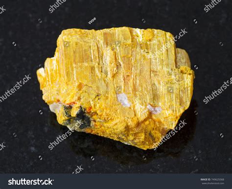 Macro Shooting Natural Mineral Rock Specimen Foto De Stock 749625568