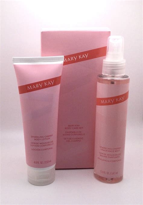 Mary Kay Body Care Set Sparkling Cherry Body Lotion Oz Spray Mist