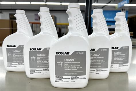 Ecolab 6118440 Ecoshine Stainless Steal Polish 32 Fl Oz Each 5