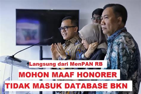 Sudah Dipastikan Menpan Rb Pppk Cuma Untuk Honorer Masuk Database