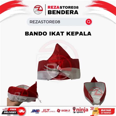 Jual Bando Ikat Kepala Merah Putih Isi Pcs Shopee Indonesia