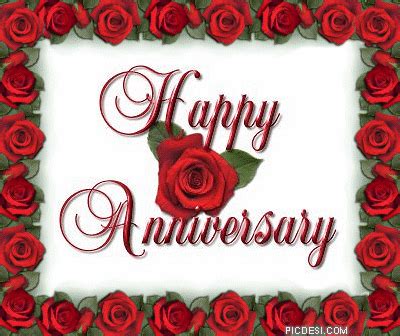 Happy Anniversary Red Roses Card | PicDesi.com