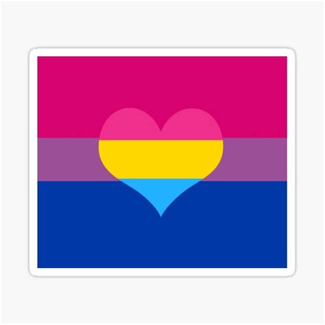 Bisexual Panromantic Pride Flag Sticker For Sale By Darkvulpine