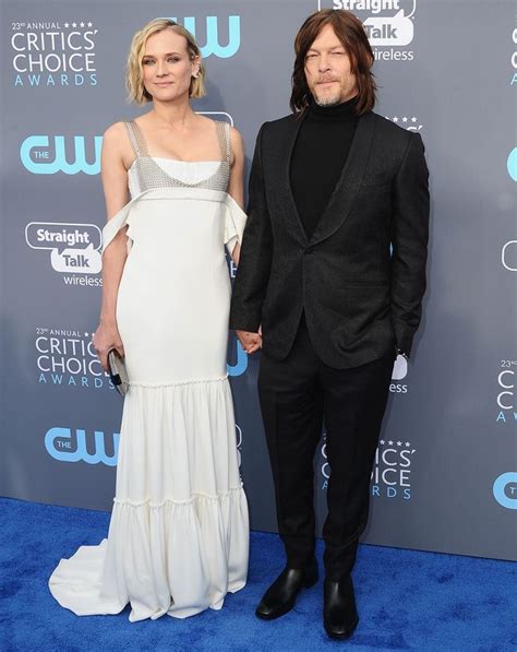 Diane Kruger, Norman Reedus Share Kisses at Critics' Choice Awards