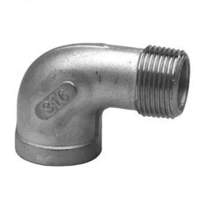 Codo 90º INOX rosca 3 4 hembra hembra