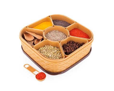 Buy Happi Enterprise Plastic Masala Box For Kitchen Royal Spice Box