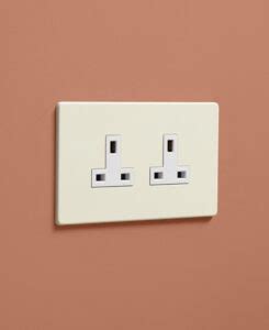 Cream Double Unswitched Socket Dowsing Reynolds