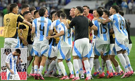 Lionel Messi Celebrates Argentina S Copa America Shootout Win On