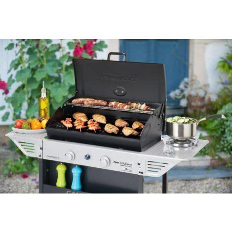 Barbecue A Gas 2 Griglie Fornello Laterale Campingaz XPERT 200 LS ROCKY