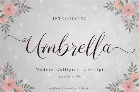 Umbrella Script Font By Khalidinink · Creative Fabrica