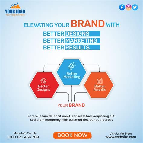 Premium Vector Elevate Your Brand With Better Design Marketing Result