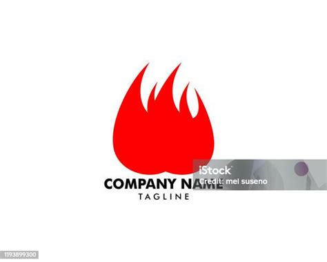 Fire Flame Design Vector Template Stock Illustration Download Image