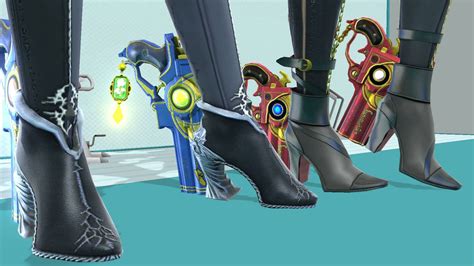 Both Bayonetta's Gun Heels (Wii U) by asdh on DeviantArt