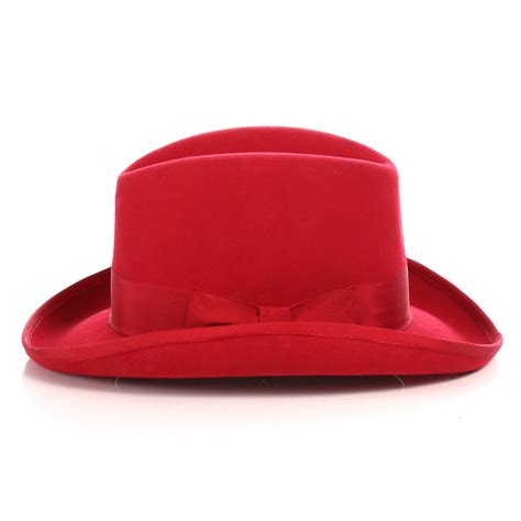 Ferrecci Premium Classic Red Wool Godfather Hat Fhyinc