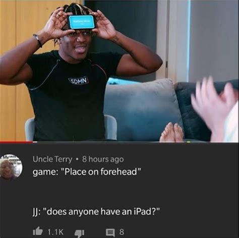 I think JJ’s forehead memes should come back : ksi