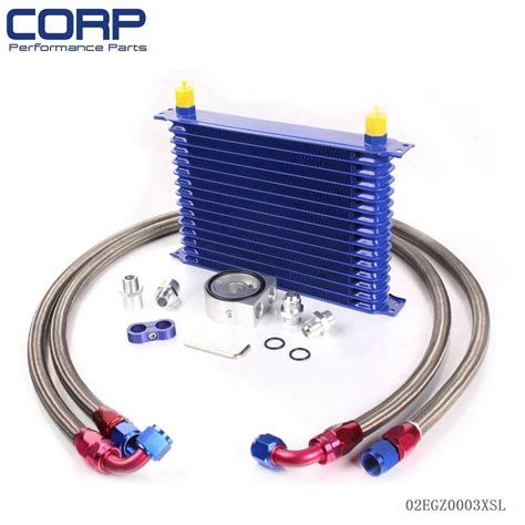 Universal Row Jdm Engine Oil Cooler Kit Sandwich Plate An Oil