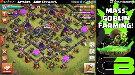 GOBLINS GET LOOT TH9 Mass Goblin Goblin Knife Farming Clash Of