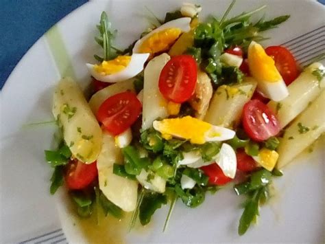 Spargelsalat Mit Eierdressing Chefkoch