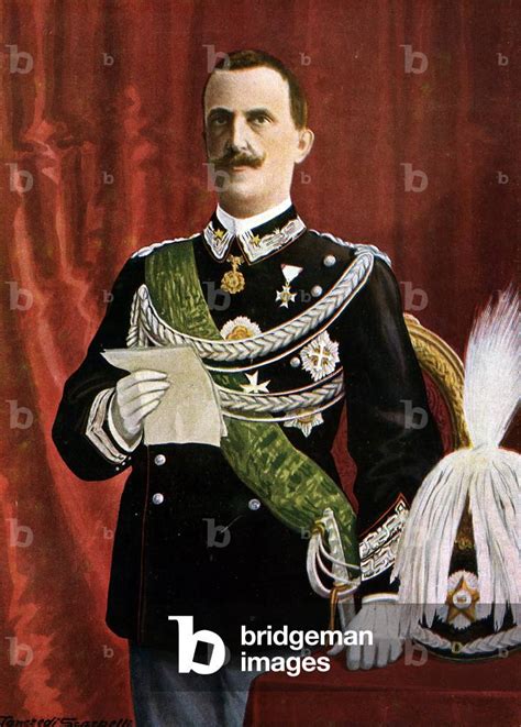 Image Of Portrait Of The King Of Italy Victor Emmanuel Victor Emmanuel