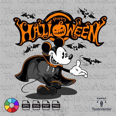 Halloween Mickey Mouse Halloween Vampire Svg Mickey Vampire Etsy Ireland