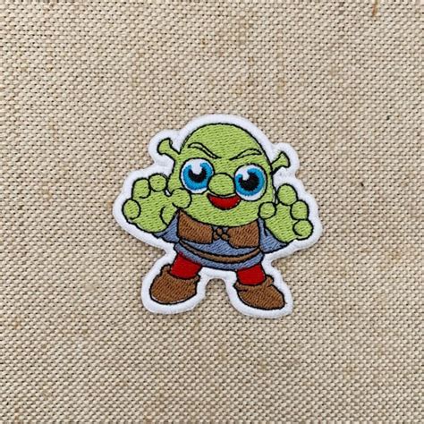 Shrek Patches Iron On Shrek Iron On Patch Patches For Jackets Etsy