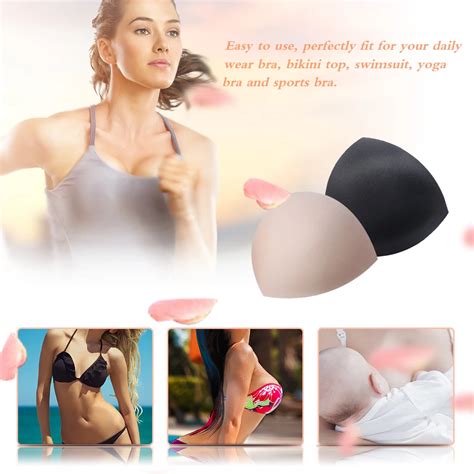 Sexy Womens Bra Pads Removable Bra Inserts Triangle Shape Sponge