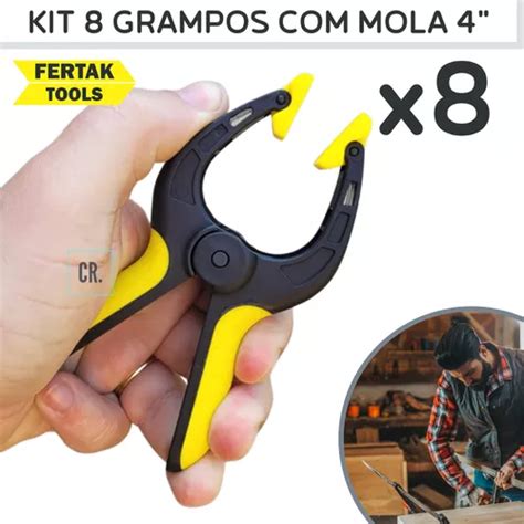 Kit Grampos Sargento Marceneiro Garra Fertak C Mola Mercadolivre