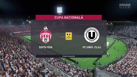 FIFA 23 Sepsi OSK vs FC Univ Cluj Cupa Natională Gameplay YouTube