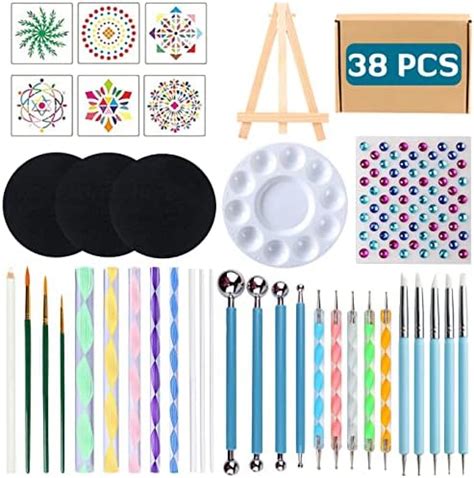 Lakeer 38 Pcs Mandala Dotting Tools Set Create Stunning Artworks With