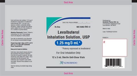 Levalbuterol: Package Insert / Prescribing Information