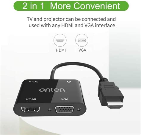 Onten Hdmi To Hdmi Vga With Audio Converter Adapter Otn 5165hv Price