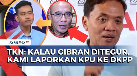 Respons Tkn Soal Desas Desus Kpu Akan Tegur Gibran Karena Ajak Bersorak